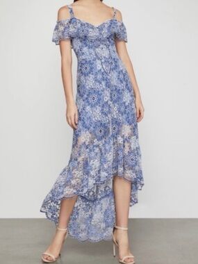 navy blue dresses with sleeves Elegant Midi Length Long Lantern Sleeves Chiffon Wedding Guest Dresses